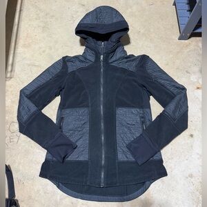 Lululemon Jacket FLEECY KEEN JACKET lll Reflective Winter Hoodie Black Size 8